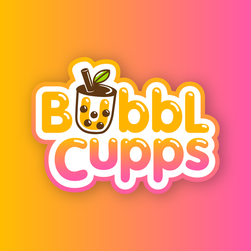 Ice logo with the title 'Bubble Cupps'
