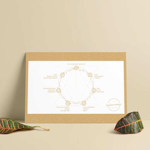 Life coaching design with the title 'The Visionary Accelerator '