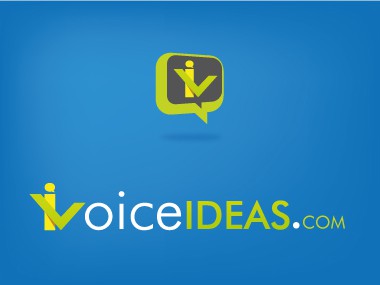 Voice logo with the title 'Bold concept for an internet company'