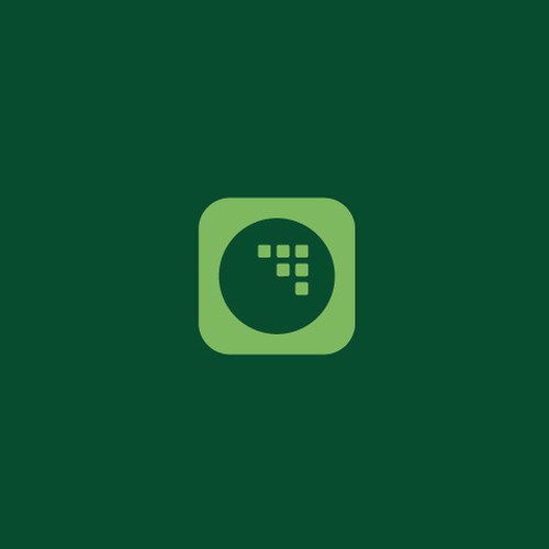 Negative space design with the title ' Modern Logo for a Tech Company in Golf'