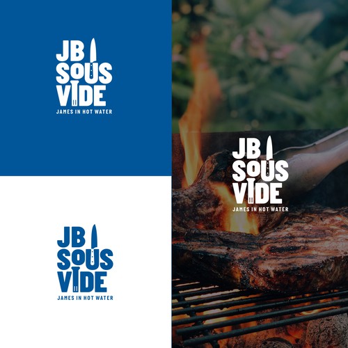 Social networking design with the title 'JB SOUS VIDE'