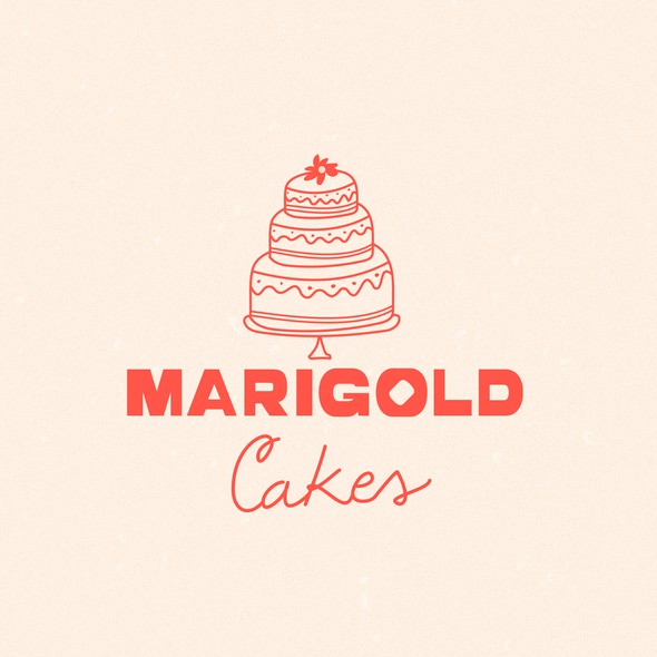 Pastry logo with the title 'Hand illustrated logo with a custom typography for a small home bakery '