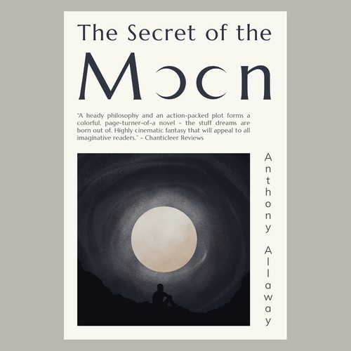 Thinking design with the title 'Cover for a Fantasy Book'