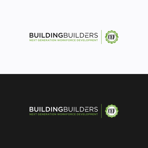 Builder logo with the title 'Logotype for Construction Education Foundation'