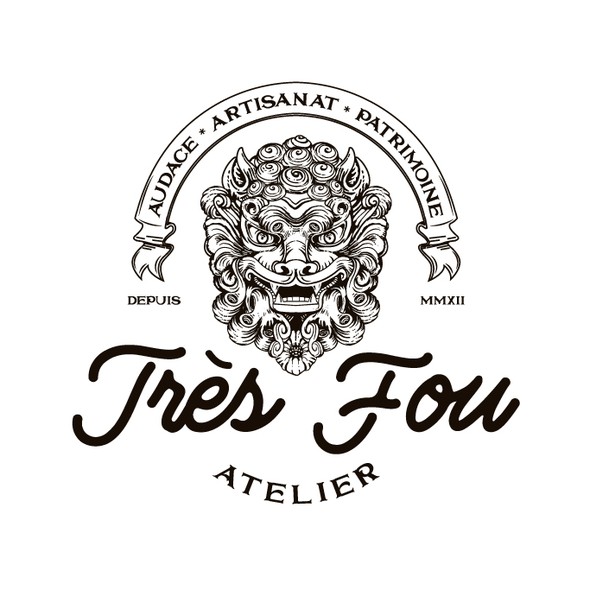 Atelier design with the title 'Logo for Très Fou Atelier'