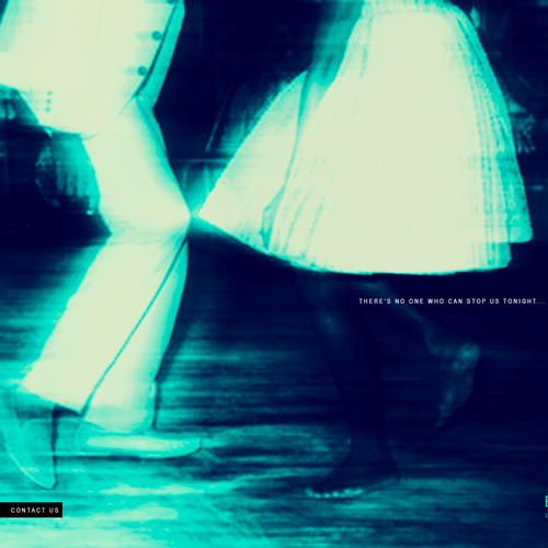 Screen design with the title 'Website Design for Burning in Water - Contemporary Art Trust'