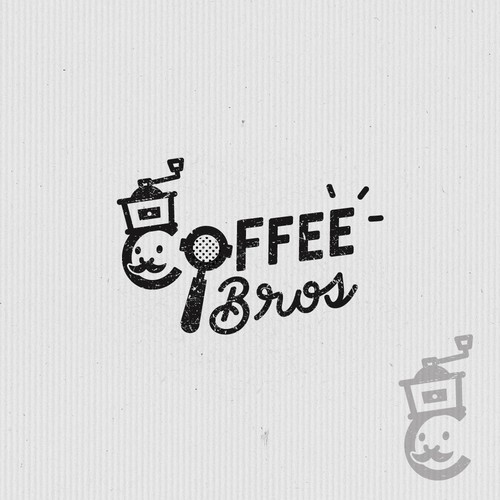 Creative design logo with the title 'Fun, bold, memorable logo for a coffee brand'