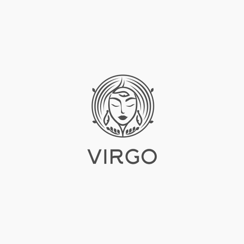 Human figure design with the title 'Logo for a zodiac sign'