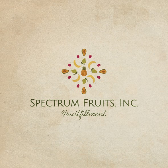 Pineapple brand with the title 'Logo for Spectrum fruits'