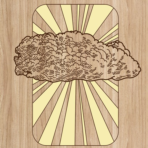 Wood illustration with the title 'Cloud'