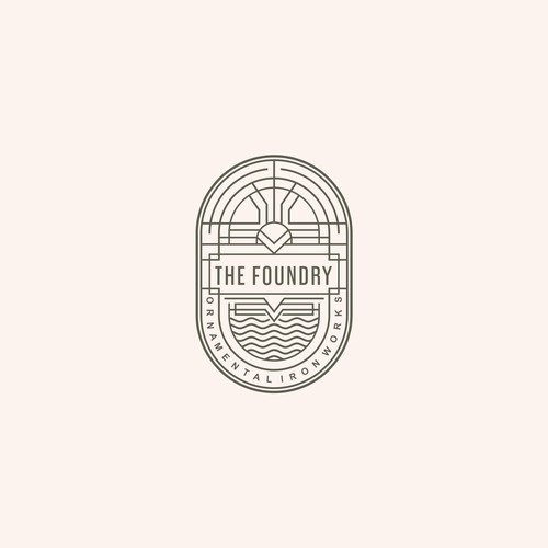 Art Deco brand with the title 'THE FOUNDRY'