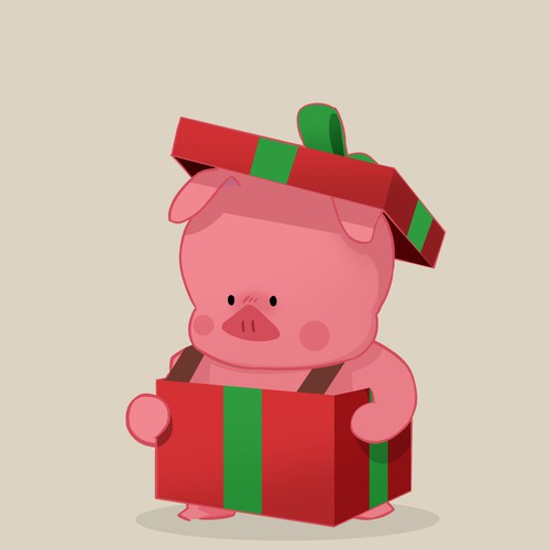 Present design with the title 'Website mascot design for Prizemoji'