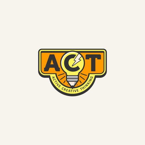 Thinking design with the title 'Creative logo work for A.C.T.'