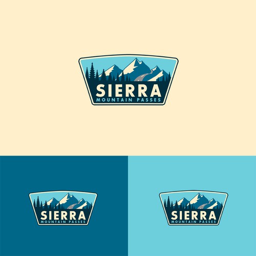 Tour logo with the title 'SIERRA Mountain Logo Design Contest Entry'