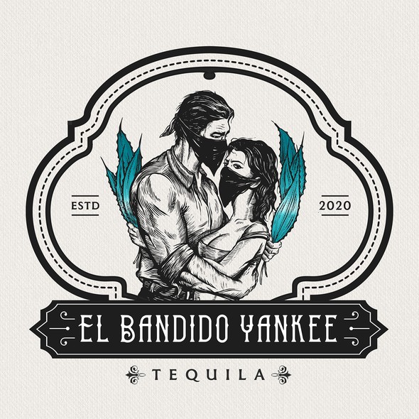 Tequila logo with the title 'El Bandido Yankee'