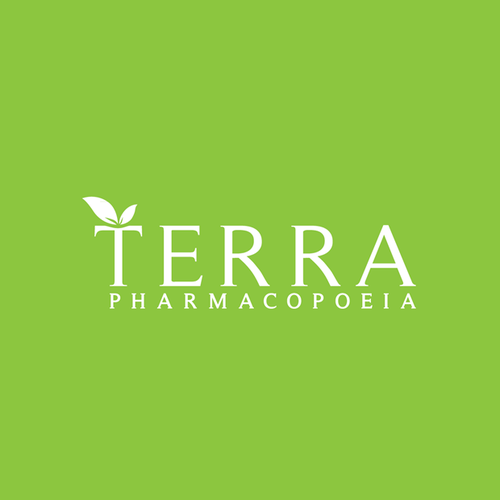 Pharmacy logo with the title 'Création d'un label pour la promotion de la pharmacopée du monde'