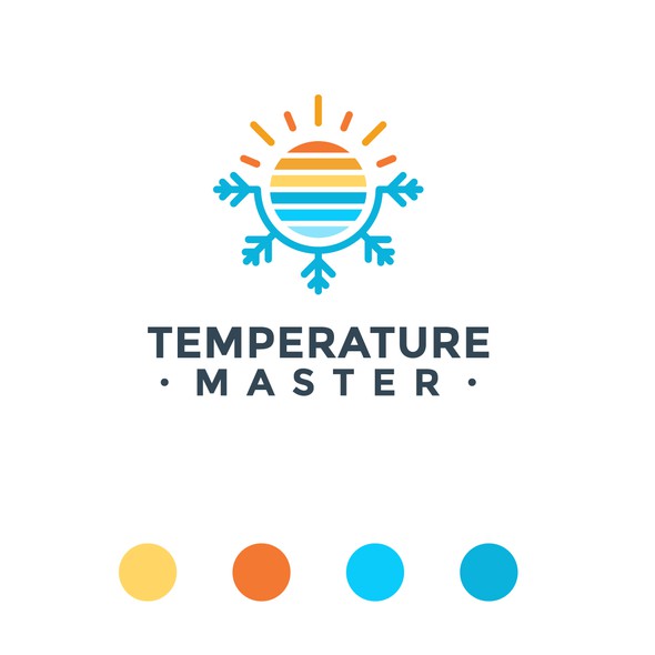 Temperature design with the title 'Sun Winter'