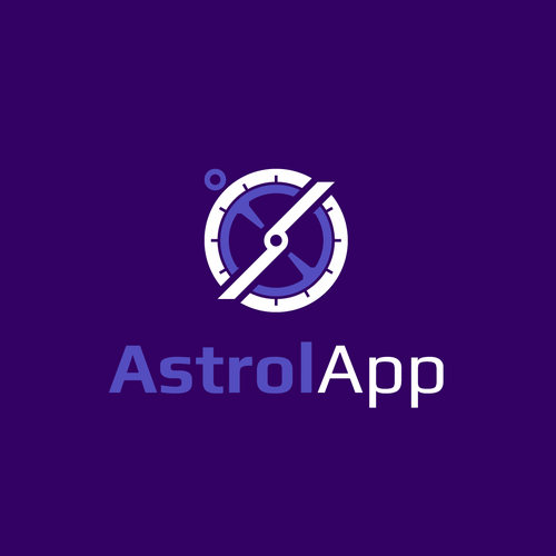Astrology logo with the title 'Logo for AstrolApp mobile application'