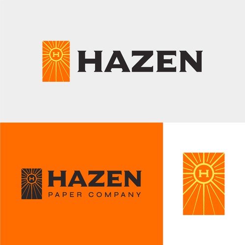 Sunlight logo with the title 'Logo for Paper Company'