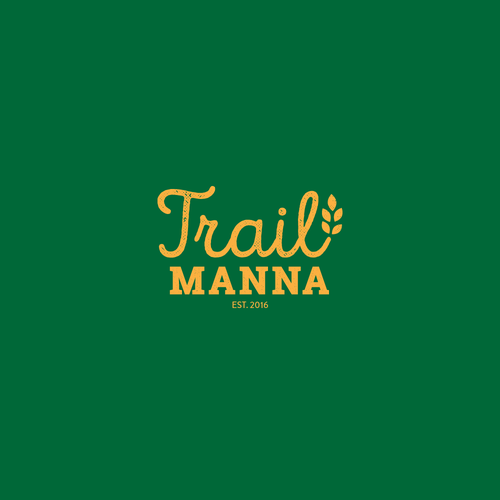Trail logo with the title 'Concept logo for granola'