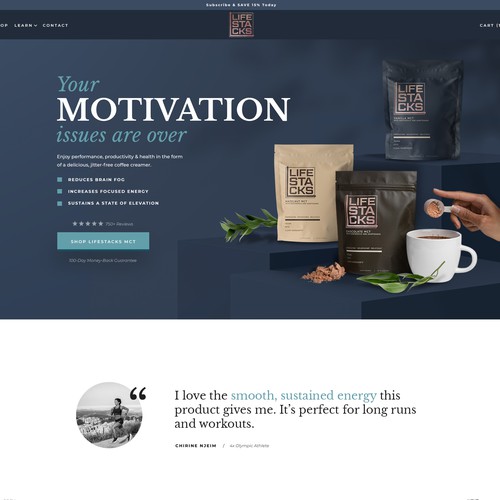 Health website with the title 'Lifestacks'