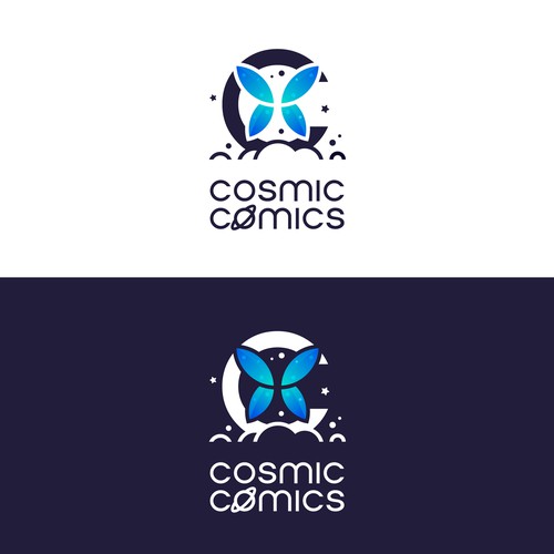 Solar system logo with the title 'Logo for comic books business'