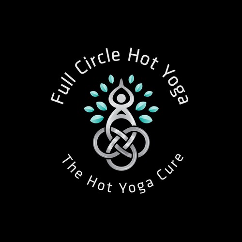 Yoga studio design with the title 'Dara Knot design logo for Hot Yoga Studio'