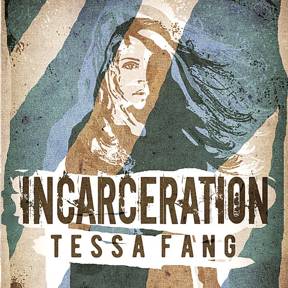 Prison design with the title 'Science fiction book cover - dystopian prison theme'