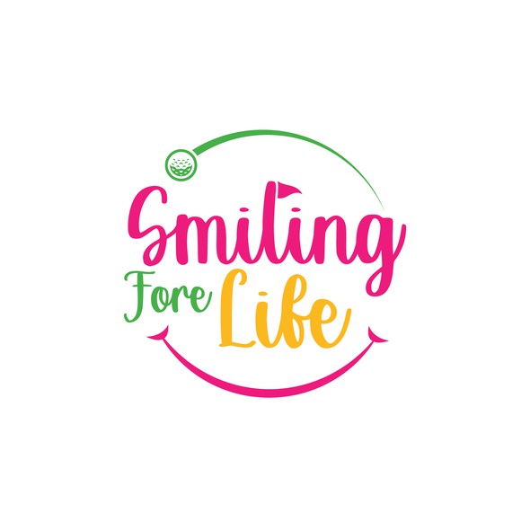 Smile logo with the title 'Logo design concept for Smiling Fore Life'