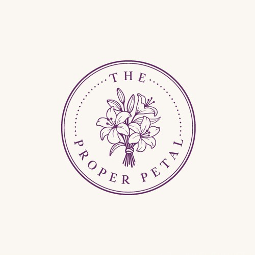 Florist design with the title 'Flower Shop Logo'