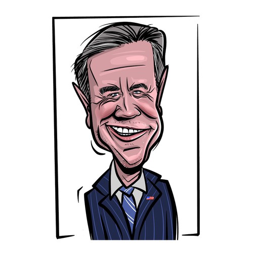 Stylized design with the title 'Caricature Design'