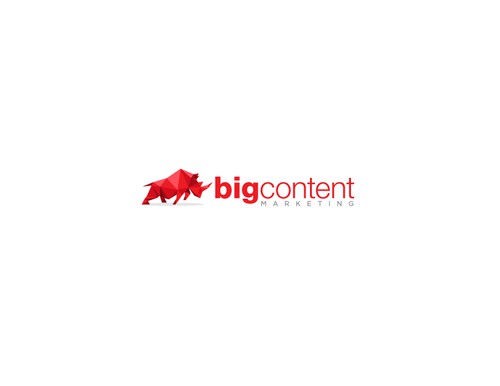 Marketing logo with the title 'Logo Design for Big Content'