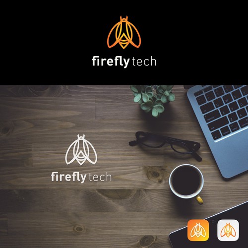 Insect design with the title 'Logo for an IT company'