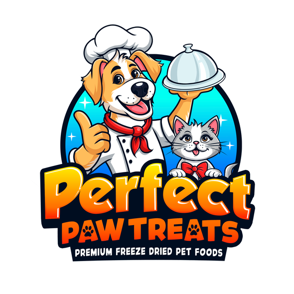 Paw design with the title 'mascot logo '