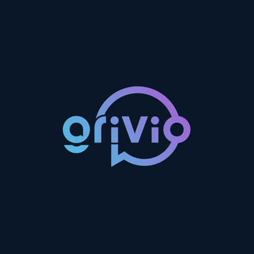 Speech bubble logo with the title 'Grivio'