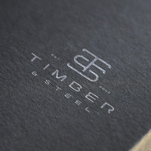 Home decor logo with the title 'Timber & Steel'