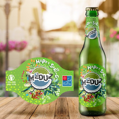 Craft label with the title 'Spring Beer'