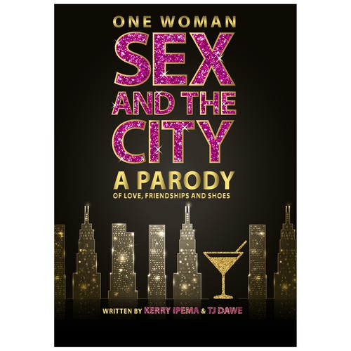 Skyscraper design with the title 'Poster for theatrical play'