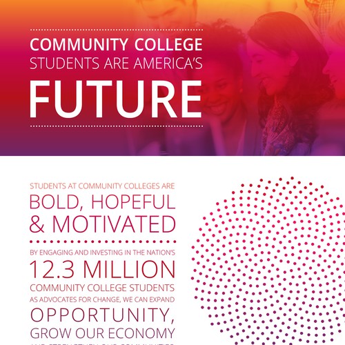 Statistics design with the title 'Infographic for educational nonprofit'