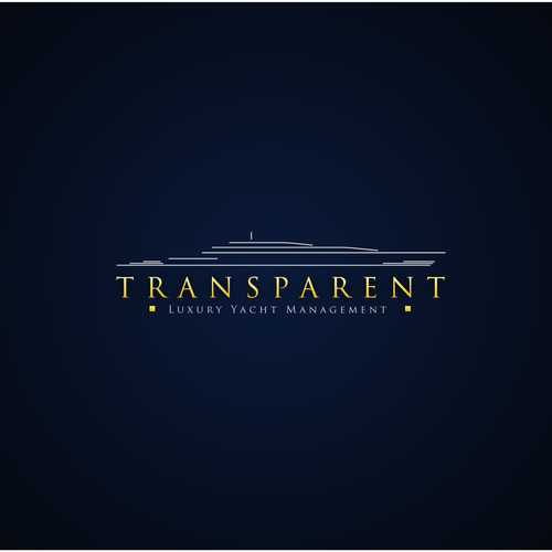 Yacht club design with the title 'Transparent Luxury Yacht Management'