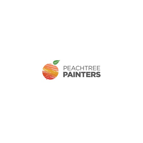 Peach logo with the title 'Concept for Peachtree Painters'