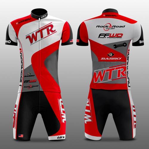 Cycling design with the title 'WTR Cycling Kit'