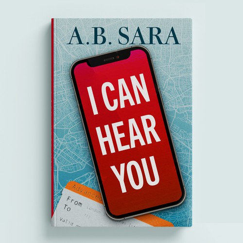 London design with the title 'Book Cover for a romance/thriller'