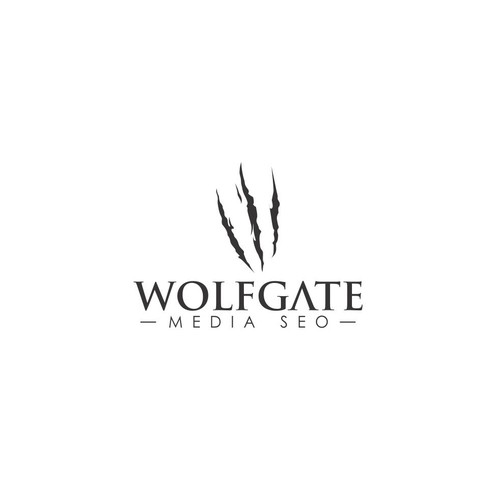 Gate design with the title 'Wolf Gate Logo Concepts'