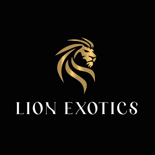 Masculine brand with the title 'Lion Exotics'