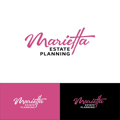 Lettering brand with the title 'Marietta Logo'