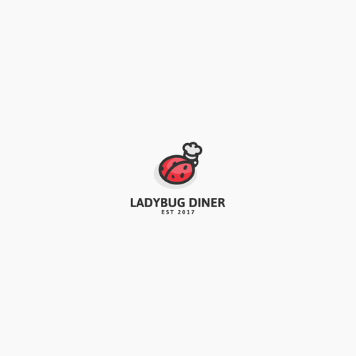 Chef hat logo with the title 'Ladybug Diner The Restaurant'