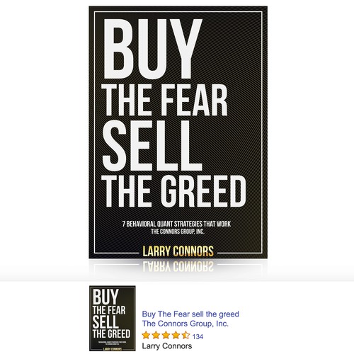 Bestseller book cover with the title 'Buy the fear sell the greed'