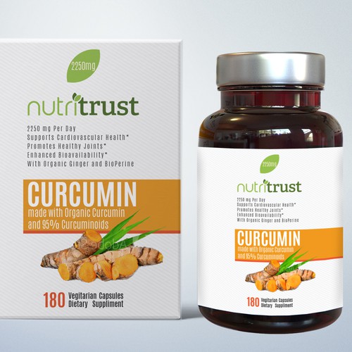 Vitamin packaging with the title 'Label & packaging concpet'
