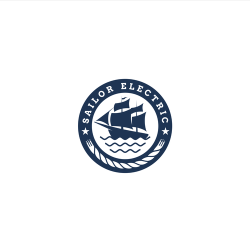 Sailing logo with the title 'Logo design for Sailor Electric'